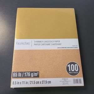 🆕️Recollections Gold Shimmer Cardstock Paper